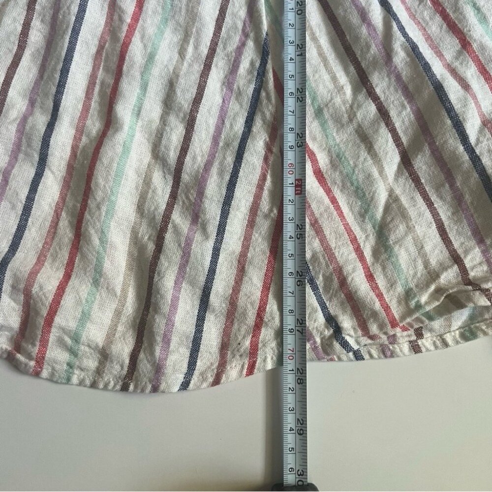 Gap White With Multi-Colored Stripes Sleeveless T… - image 6